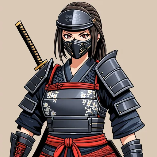 Prompt: Female samurai bounty hunter 