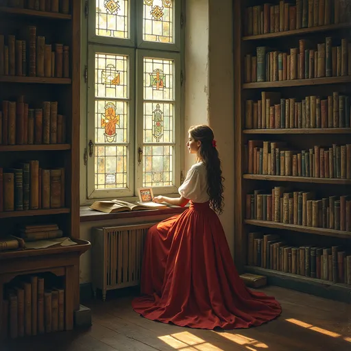 Prompt: "The Letters in the Library"

In the heart of an old European town stood a dusty library with stained-glass windows and creaky oak floors. Every Tuesday afternoon, Clara, a young writer with a notebook full of half-finished poems, came in to read by the tall window overlooking the square. She loved the quiet comfort of the library, where time seemed to slow.

One day, tucked between the pages of her favorite poetry book, Clara found a folded piece of parchment.

“If you’ve found this, you’ve opened the right book. Come back next Tuesday, same time, and bring a red ribbon.”

Clara smiled. It felt like something out of a novel. Curious and amused, she tied a red ribbon into her hair the next week.

On the windowsill lay another note.

“Beautiful ribbon. I saw you last week—you were humming a song I used to play on piano. I didn’t have the courage to say hello. Maybe next Tuesday?”

And so began a secret courtship. Every week, a new note. Sometimes a poem. Sometimes a joke. Clara responded in kind, leaving her own letters tucked in books, behind clocks, under cushions.

Then one Tuesday, the note simply read:

“Turn around.”

She did. A man stood by the shelves, a little shy, holding a red ribbon in his hand.

“I’m Leo,” he said. “I was afraid to speak until I knew you might feel the same.”

Clara smiled. “I’m glad you wrote.”

And just like that, the story that had begun with letters in a library turned into something real. They still meet every Tuesday—now as readers, writers, and lovers.

