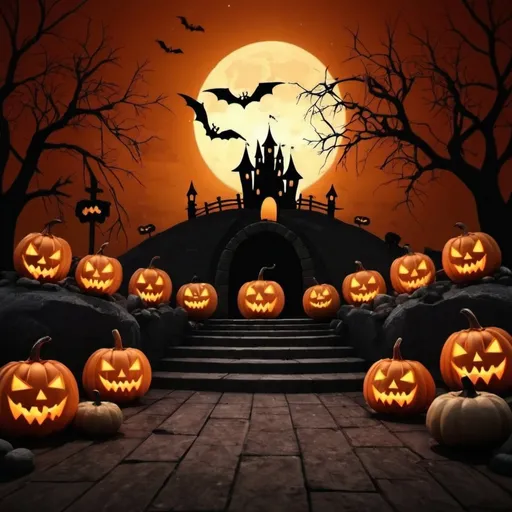 Prompt: buatkan saya helloween animatiom video 
background
