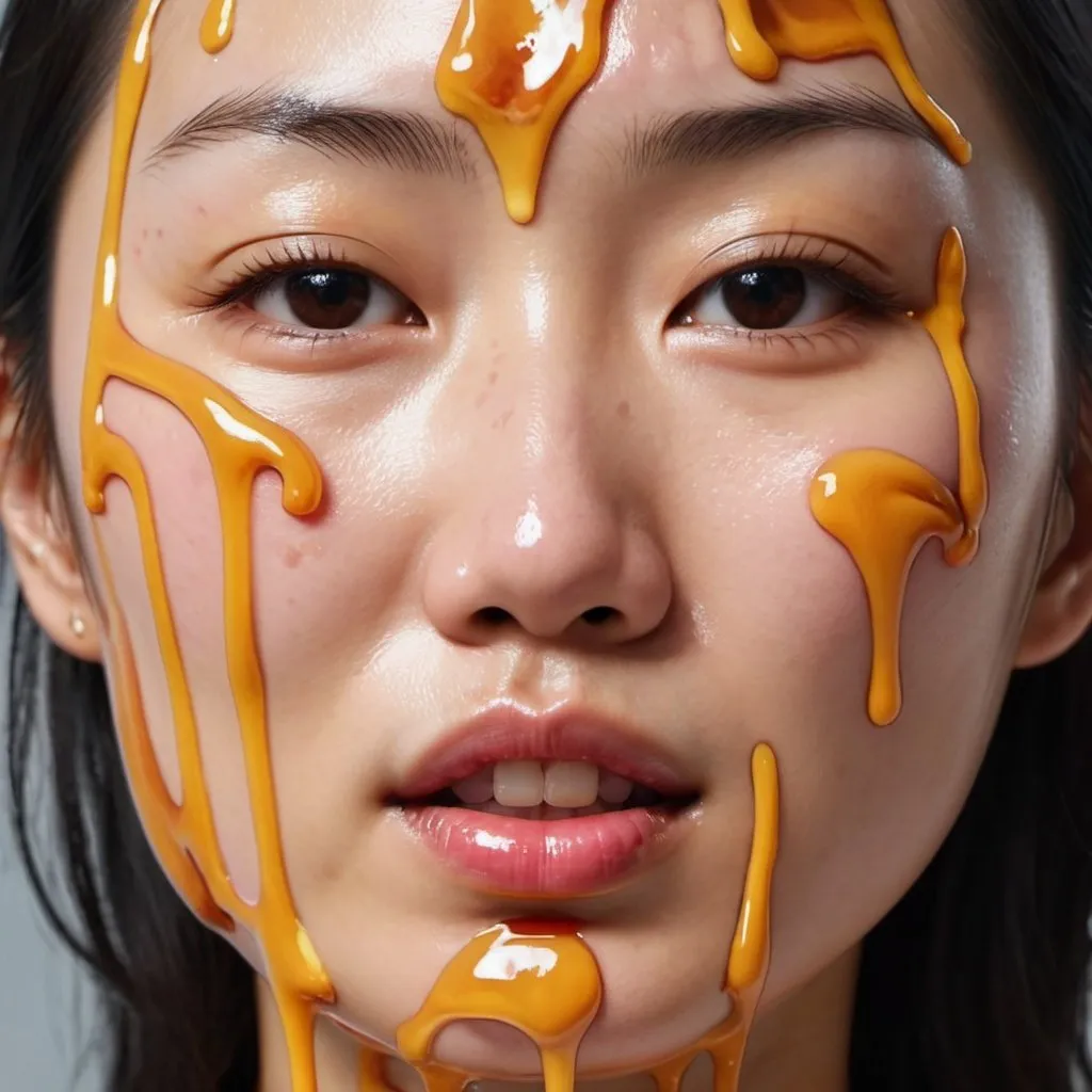 Prompt: Melting asian woman 8k