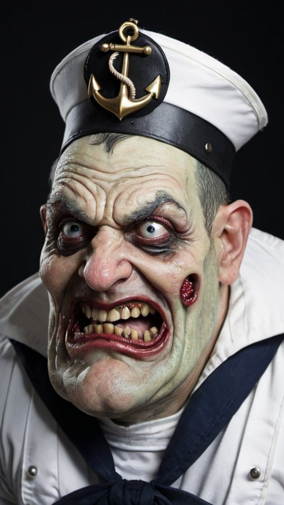 Prompt: Grotesque sailor 
