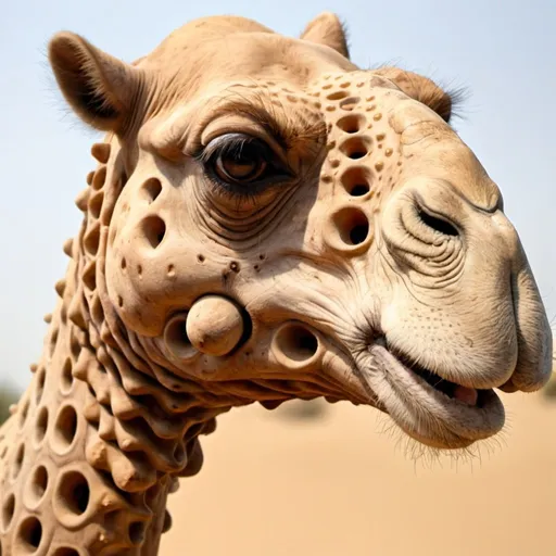 Prompt: Trypophobia camel
