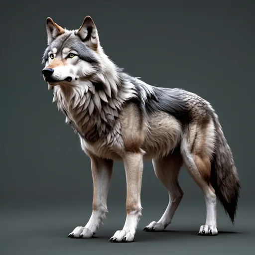 Prompt: Add a hair wolf cut please