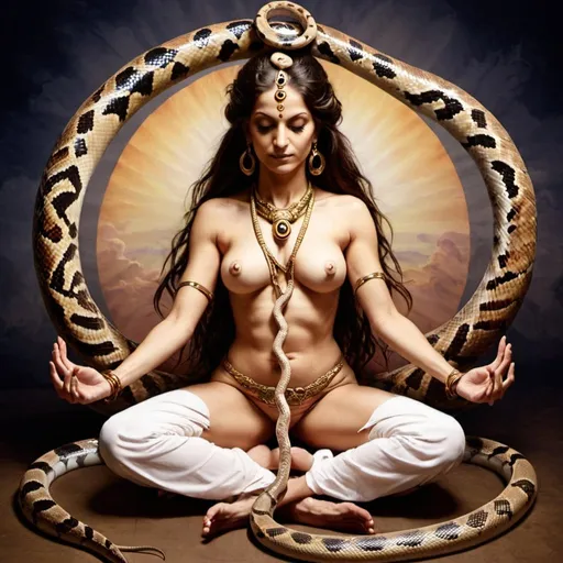 Prompt: kundalini snake shakti image
