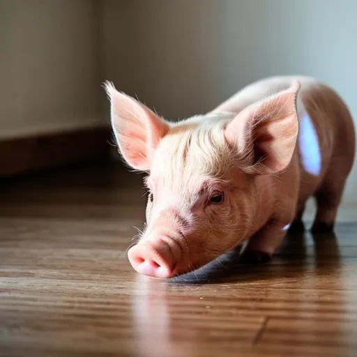 Prompt: PIG CUTE SMALL