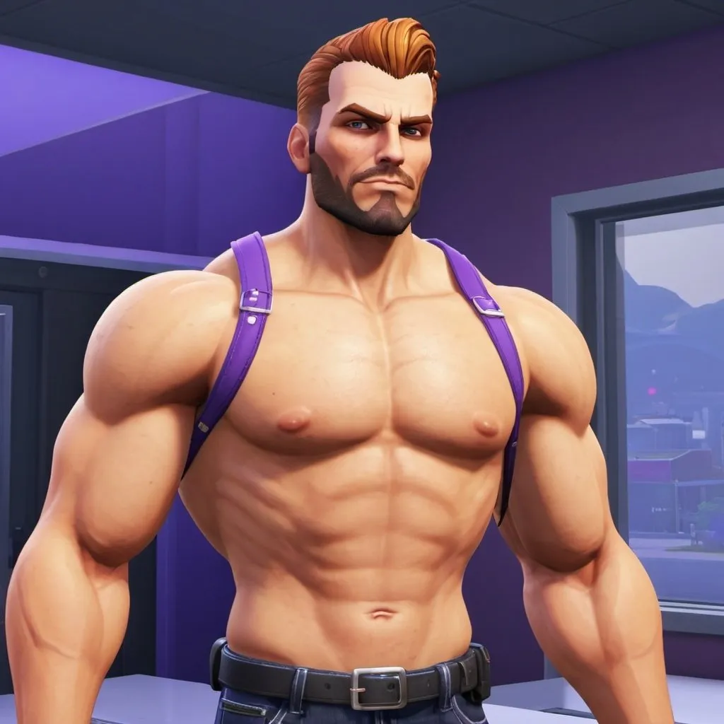 Prompt: ingo rotkapp agents of mayhem musclehunk bodybuilder sims 4
