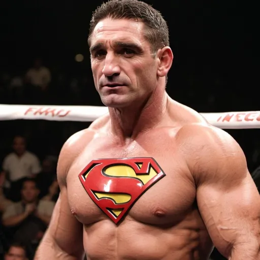 Prompt: ken shamrock superman