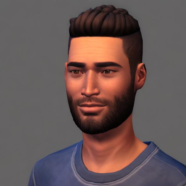 Prompt: LUCAS LEE SIMS 4