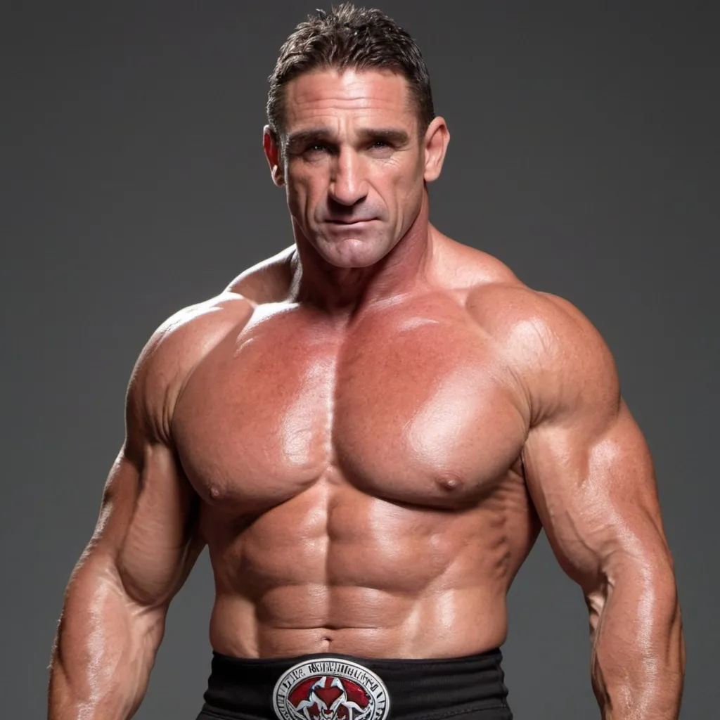 Prompt: KEN SHAMROCK MUSCLEHUNK BARA