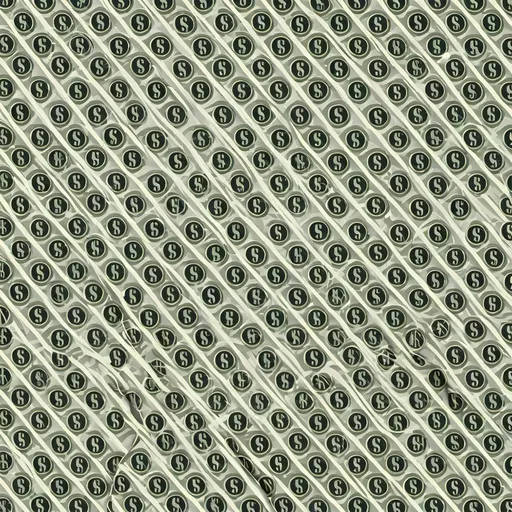 Prompt: Tri dollar sign mesh pattern, dollar sign with 2 lines through it meshed, varied dollar symbol wallpaper