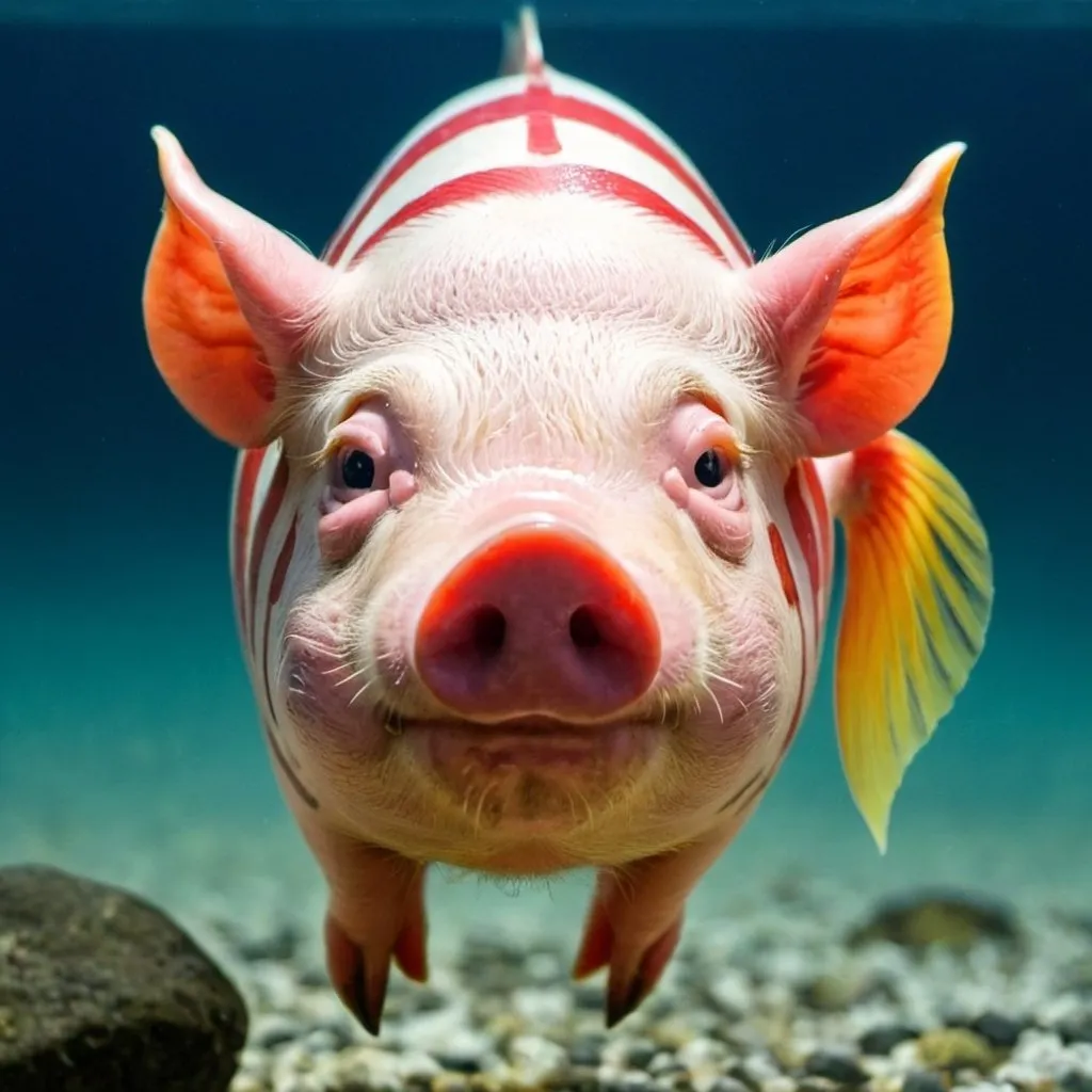 Prompt: pig-fish