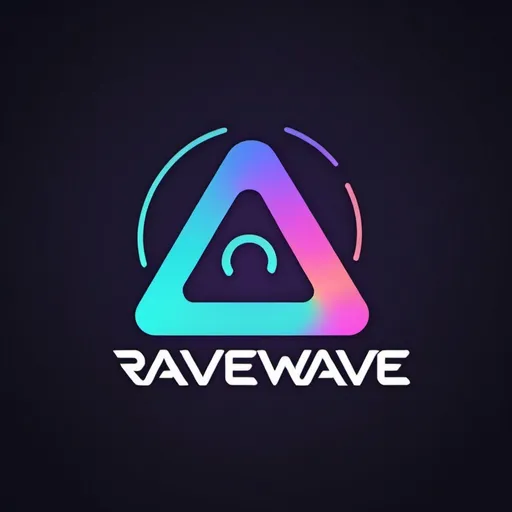 Prompt: a logo for the app ravewave