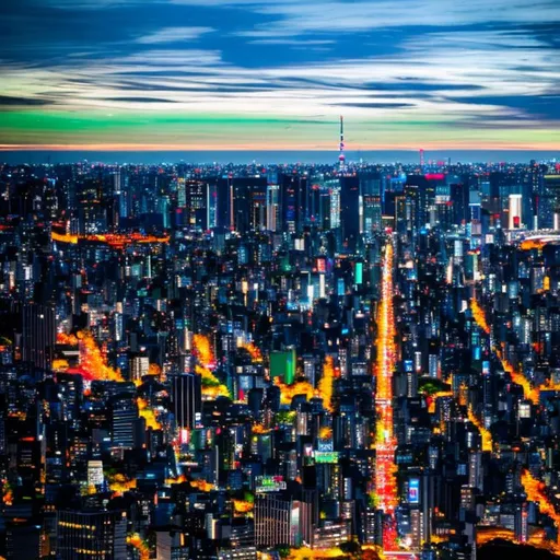 Prompt: the city of Tokyo

