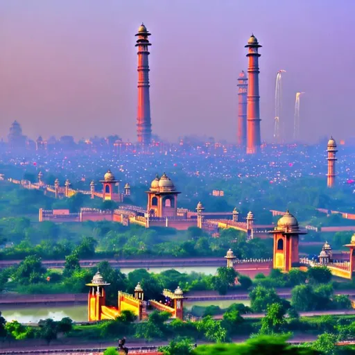 Prompt: the city of Delhi
