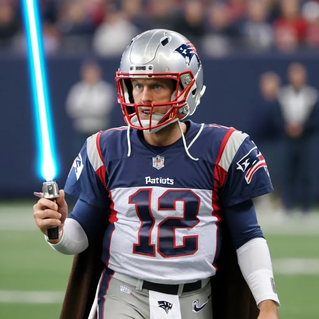 Prompt: Patriots QB as a Jedi