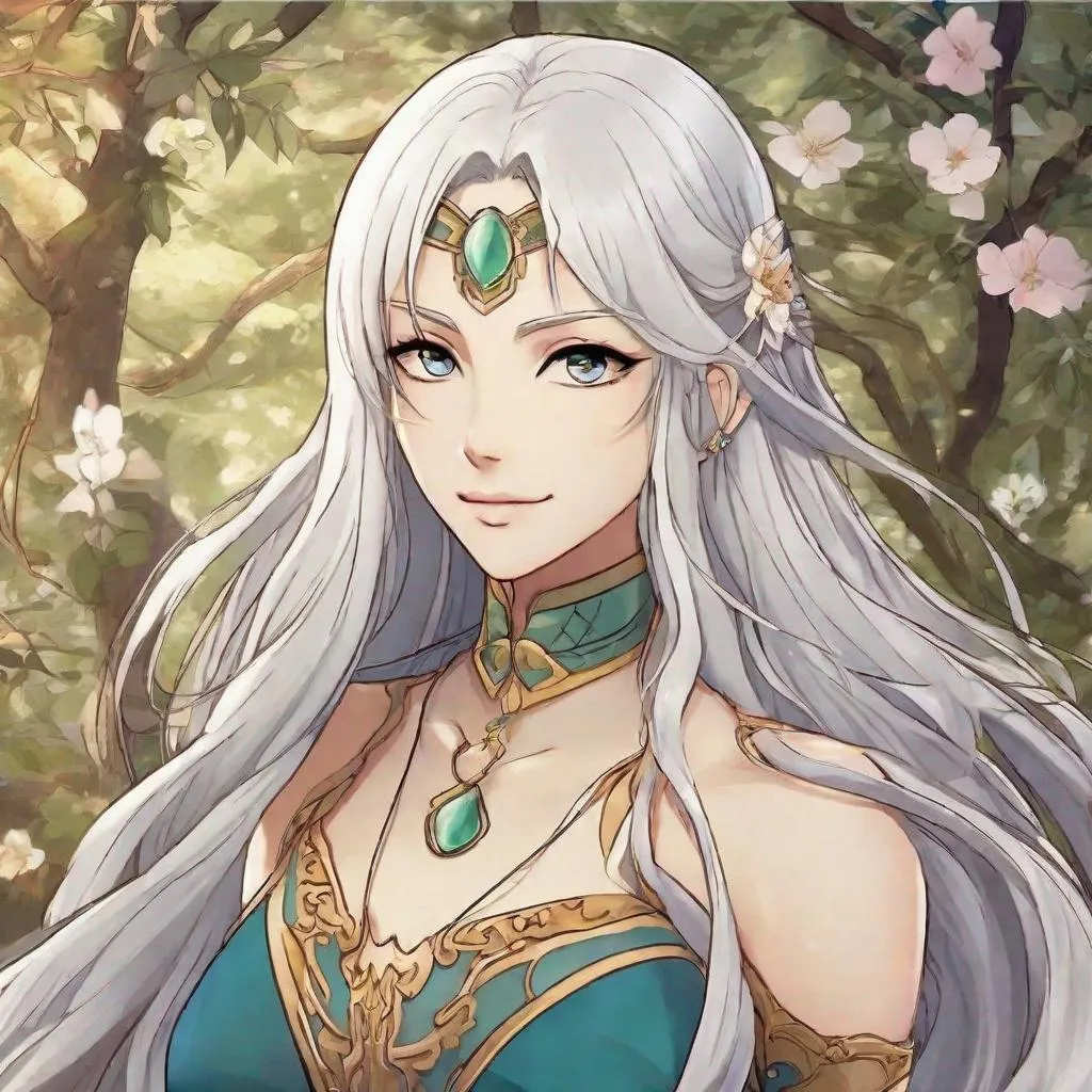 Prompt: A beautiful young 16 year old ((British)) anime Water elemental princess with light skin and a beautiful symmetrical face. She has long smooth white hair that parts down at the top of her head and two long strands coming down the sides of her face and white eyebrows. She has a small nose. She wears a beautiful flowing goddess blue dress. She has big brightly glowing dark blue eyes and water droplets shaped pupils. She wears a beautiful blue tiara. She has a blue aura around her. She is standing in a blue open field with a beautiful blue sky behind her. Beautiful scene art. Beautiful painting art. Scenic view. Full body art. {{{{high quality art}}}} ((Ocean goddess)). Illustration. Concept art. Symmetrical face. Digital. Perfectly drawn. A cool background. Five fingers. Anime