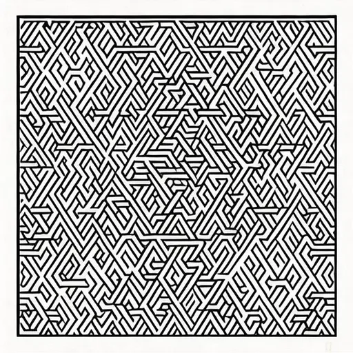 Prompt: as a children's creative art specialist create Pages with intricate Islamic geometric patterns inspired by traditional Islamic art. Kids can color them creatively.