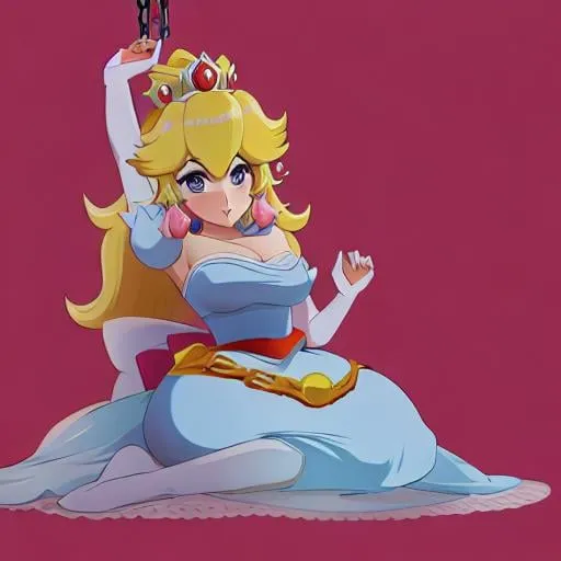 Prompt: Princess peach being kidnapped