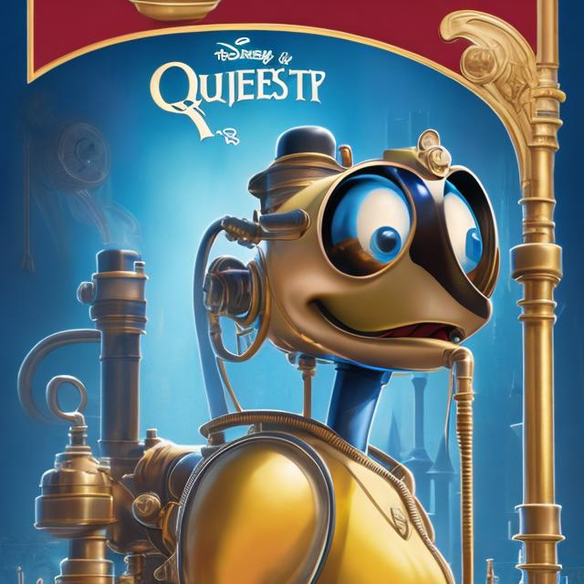 Prompt: Disney Pixar's "queen steam whistle" Movie poster