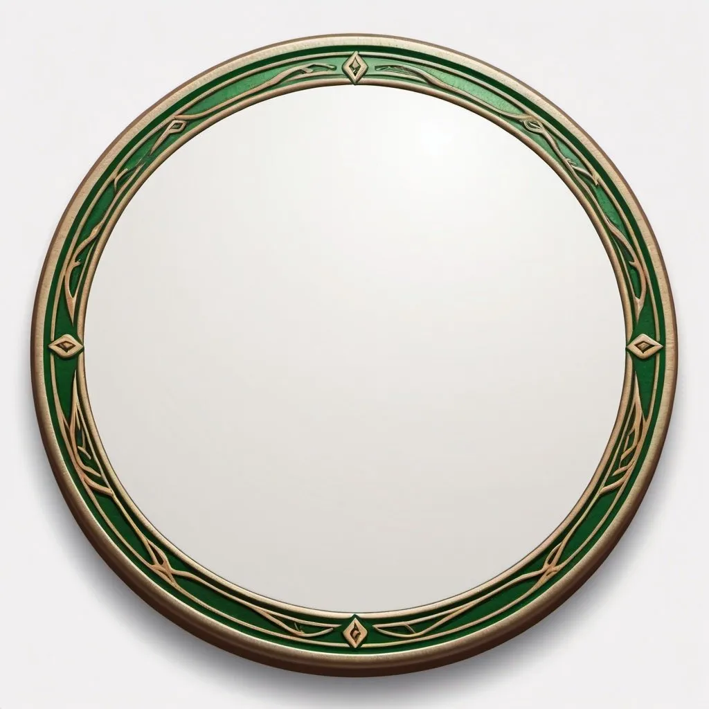 Prompt: a circle token, slim outer edge, outer edge adorned with elven style, empty inside the circle, white background, fantasy, tavern pattern illustration