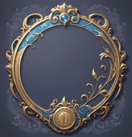 Prompt: A circle token, slim outer edge, outer edge adorned with DnD style, empty inside the circle, white background, fantasy, musical pattern illustration