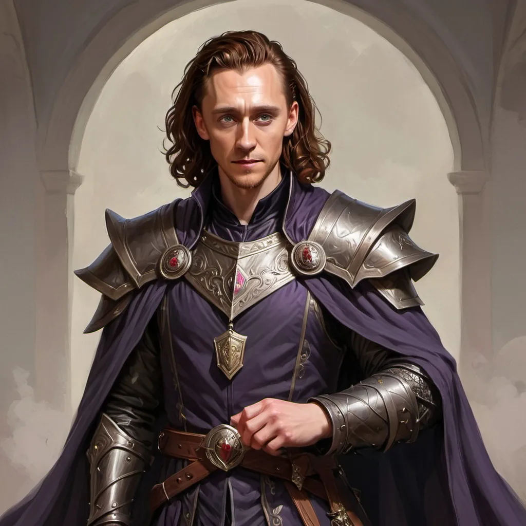 Prompt: Tom Hiddleston as a DnD noble in a DnD art style