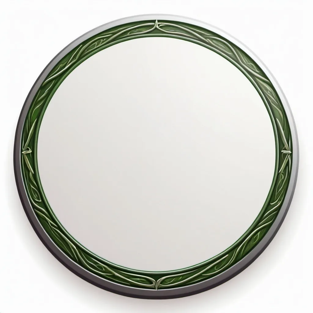 Prompt: a circle token, slim outer edge, outer edge adorned with elven style, empty inside the circle, white background, fantasy, foliage pattern illustration