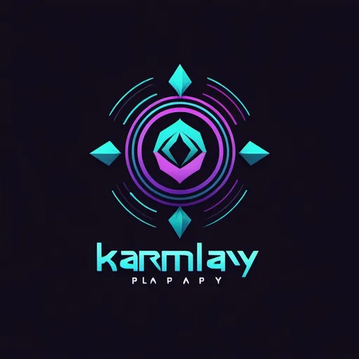 Prompt: Project Name: KarmaPlay Logo DesignDescription: I need a logo for my gaming channel, KarmaPlay. The logo should blend the concept of "karma" with elements of gaming. It should be modern, engaging, and suitable for digital use, including YouTube and social media profiles.Design Elements:Theme: Combine symbols of karma (e.g., balance scales, subtle spiritual motifs) with gaming elements (e.g., game controllers, joysticks, digital graphics).Color Scheme: Use vibrant, energetic colors typical of gaming (like neon blues or greens) combined with more calming or neutral tones (like gold or white) to represent the concept of karma.Typography: Bold and modern font that is easily readable. The text "KarmaPlay" should be clear and stand out.Style: Clean, dynamic, and visually appealing. The design should work well in various sizes and be versatile for different media.Usage: The logo will be used on YouTube, social media, and merchandise. It should look good both in color and in black-and-white formats.Examples: (You can provide examples of logos you like or reference styles you prefer)Additional Notes: Please ensure the design is unique and aligns with the overall theme of blending spirituality with gaming fun.