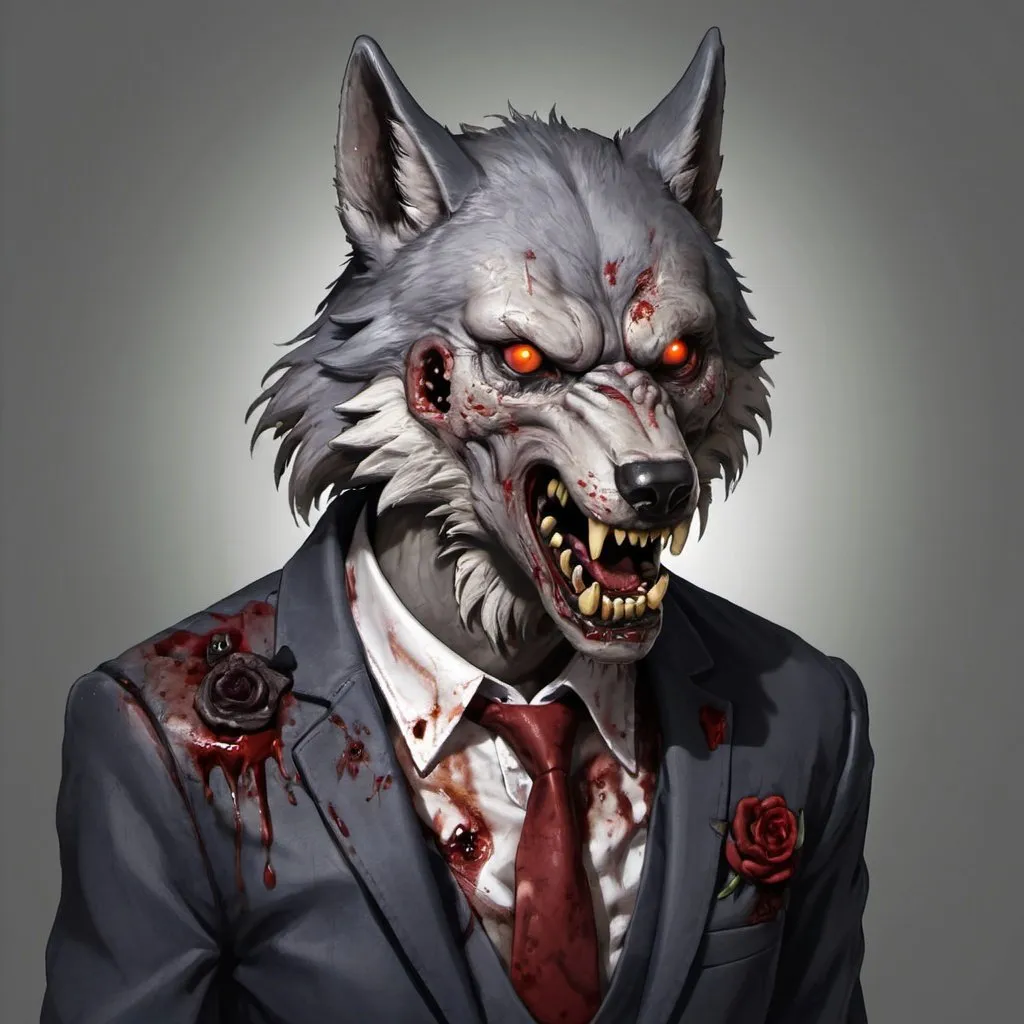 Prompt: zombie wearwolf
