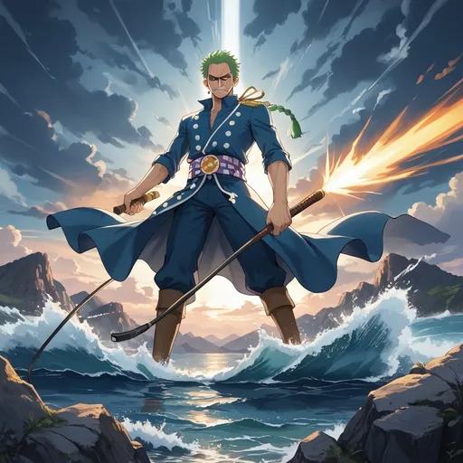 Prompt: Zoro from One Piece 