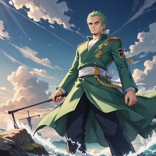 Prompt: Zoro from One Piece 