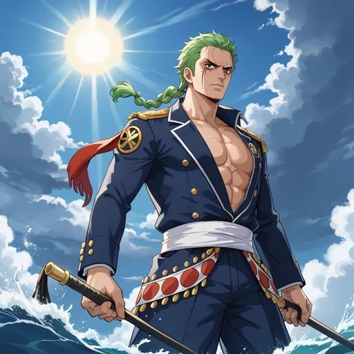 Prompt: Zoro from One Piece 