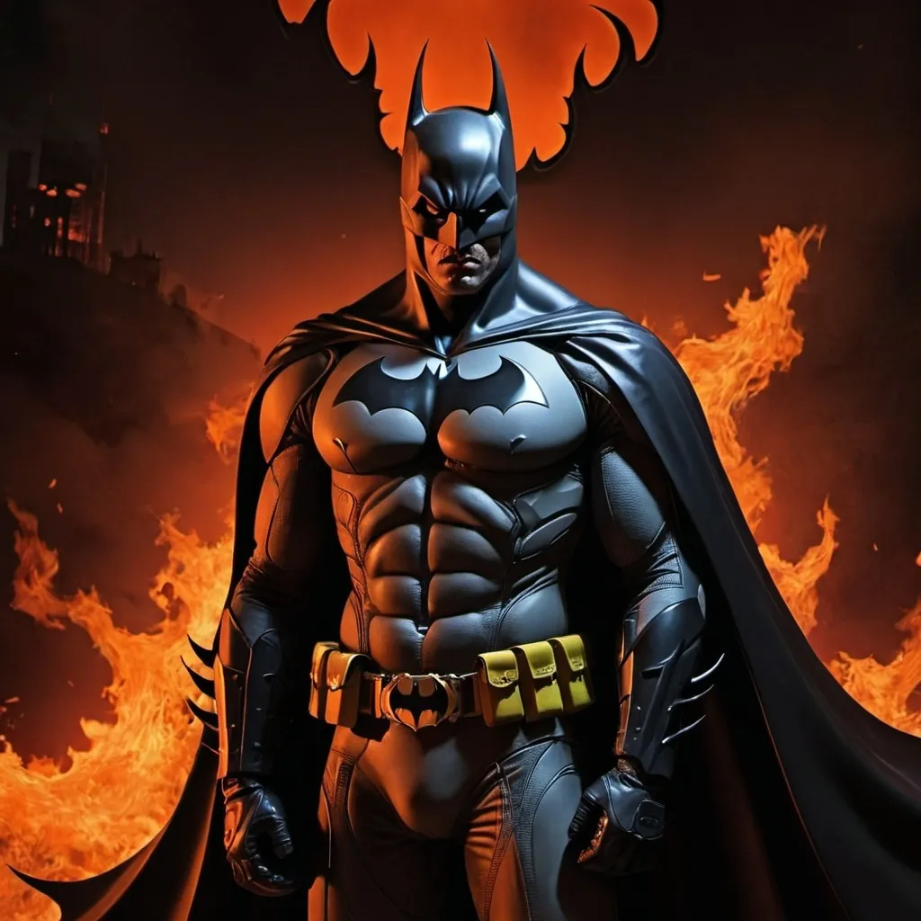 Prompt: Batman hell