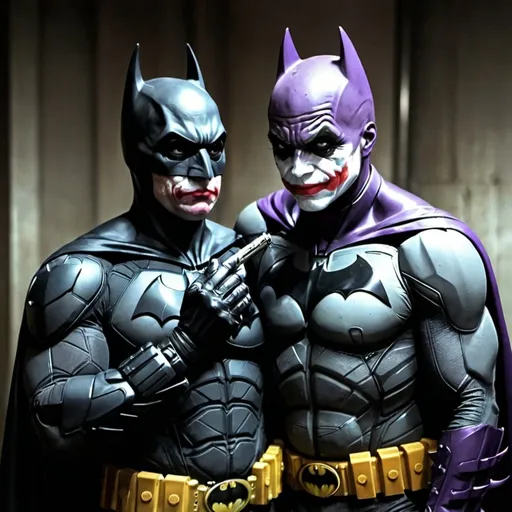 Prompt: batman and joker