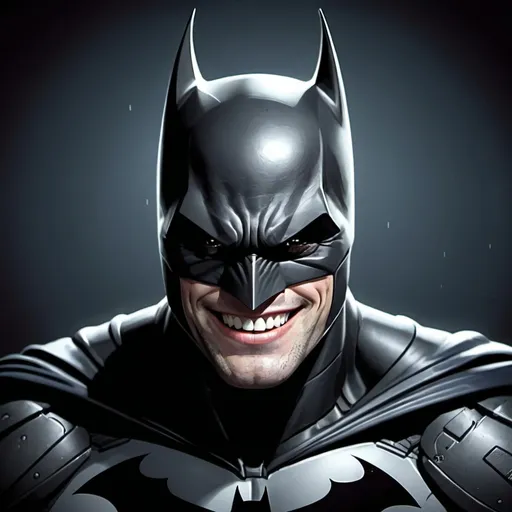 Prompt: batman smile