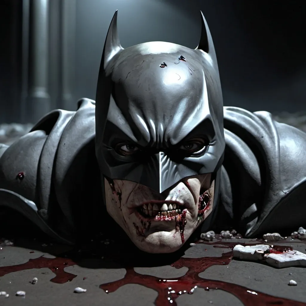 Prompt: Batman dead hi