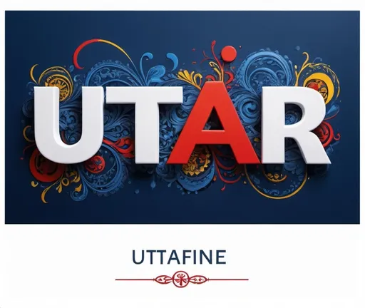 Prompt: (accurately spelled text "utar"), (ultrafine detailed painting), white and blue background, (vibrant red and yellow logo), (modern design), intricate patterns, harmonious color balance, professional layout, stunning contrast, captivating visual appeal, high quality, artistic finesse, emphasizing cleanliness in design, dynamic presentation, appealing to branding vision.
