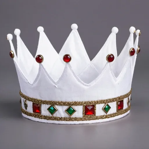 Prompt: Cloth white crown 