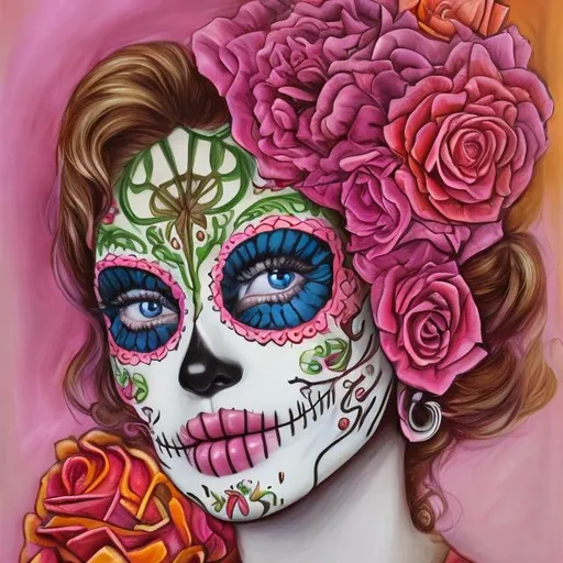 Prompt: sugar skull

