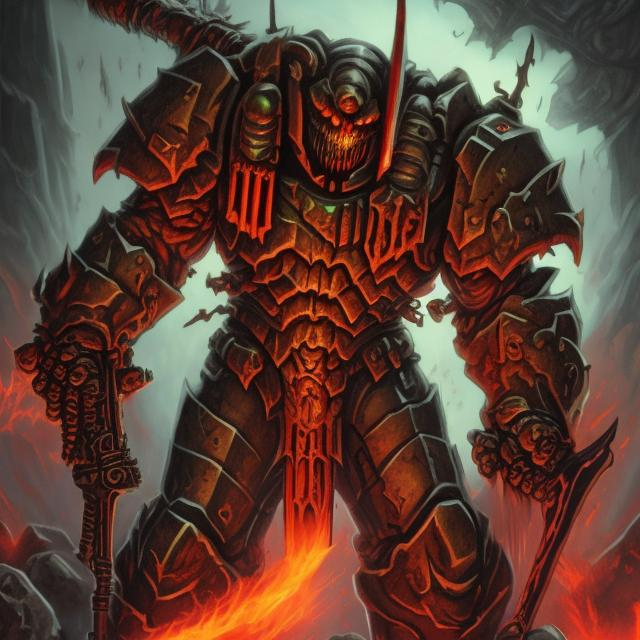 Prompt: Demonic Doomslayer 