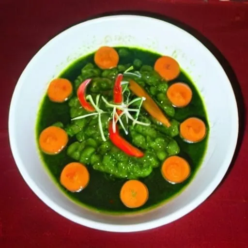 Prompt: veg dish of restaurant