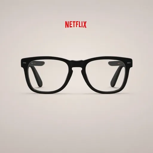 Prompt: Create Netflix poster showing a pair of glasses. Put the following title : Kostas' glasses