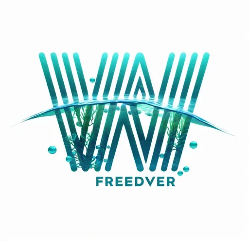 Prompt: 3d logo with freediver

