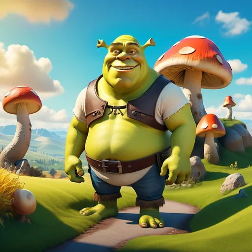 Prompt: Elon Musk in 3d Shrek style