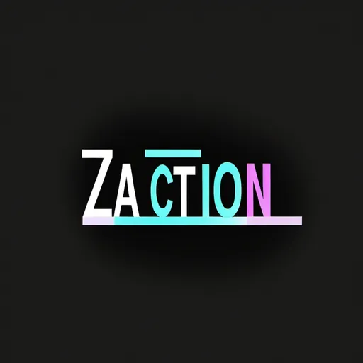 Prompt: Text that say "ZTACTION MOVIE