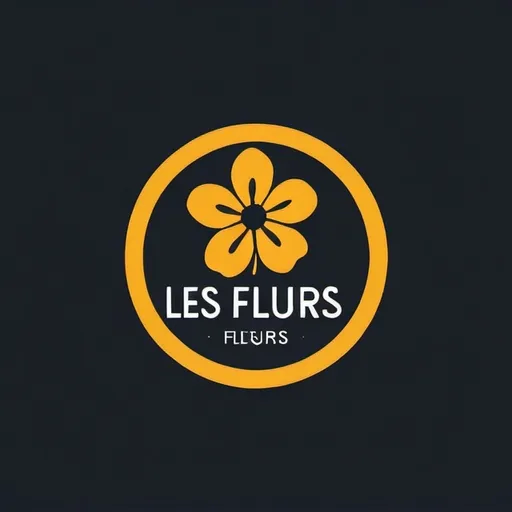 Prompt: A simple logo for a coffee shop called Les Fleurs