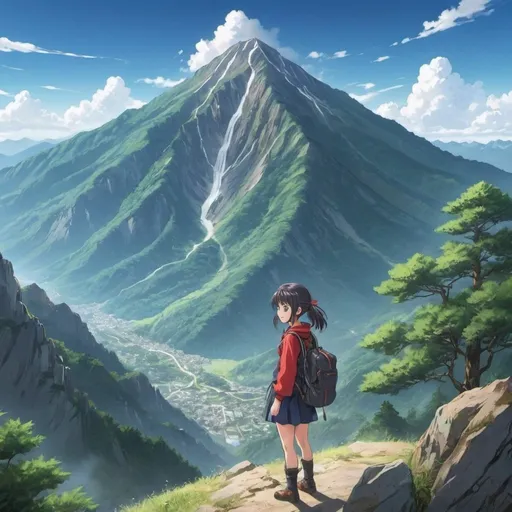 Prompt: mountain anime
