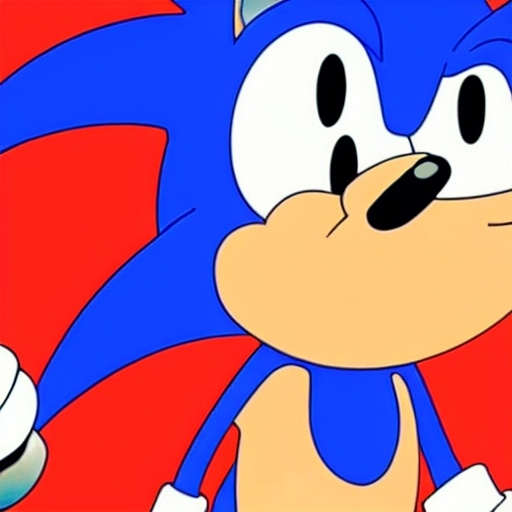 Prompt: Sonic the hedgehog, in a screenshot of Family Guy