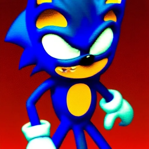 Prompt: creepypasta Sonic.Exe for scary