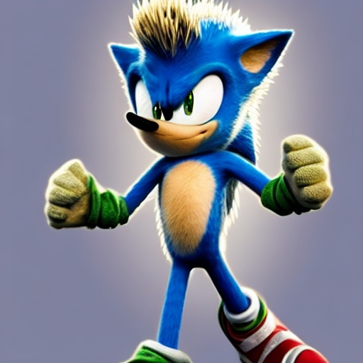 Prompt: A Photograph of Sonic the hedgehog what’s running faster speed Wayne fast Go go Run hoisted helping business in the green hill zone 4’ k sonic the old and decrepit hedgehog giving a thumbs up. 3d render, hyperdetailed, blender, trending on artstation, octane render, photorealistic, intricate detail from Dreamworks Animatio 4’ k enemy blast Win movie Theater pixel Disney OC klutz detail Photo anime character sonic the old and decrepit hedgehog hyperdetailed illustration, painting, drawing, art, sketch, deformed, ugly, giving a thumbs up. 3d render, hyperdetailed, keep biopic coming Dreamworks 8k